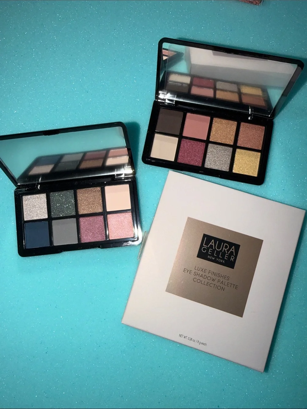 Laura Geller Eyeshadow Palettes - Pink, Gold, Silver & Navy Shades